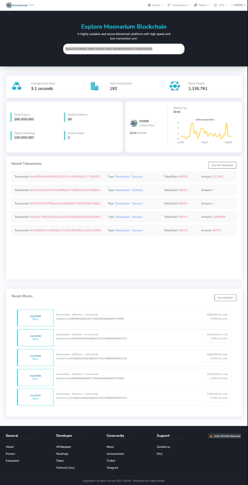 I will build a blockchain explorer for you