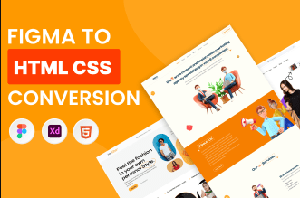 I will convert figma to HTML CSS using bootstrap or tailwind