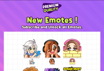 I will create custom cute chibi emotes for twitch, youtube, discord