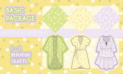 I will design seamless repeat pattern design