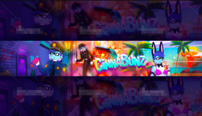 I will design a cartoon banner for your youtube