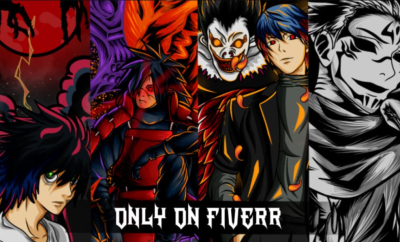 I will do amazing anime cartoon t shirt for your merchandise