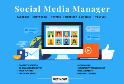 I will be your social media manager, community management