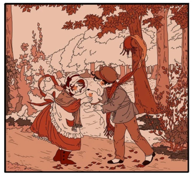I will create vintage art, classic cartoon drawing, retro illustration, children book