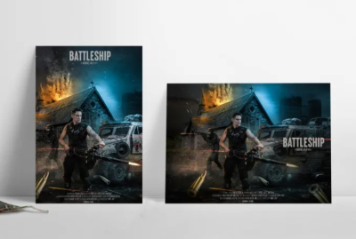 I will create a professional movie poster, film, event poster