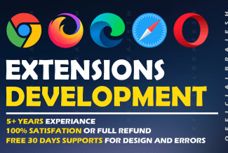 I will develop chrome, firefox extensions for you