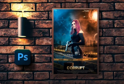 I will create a professional movie poster, film, event poster
