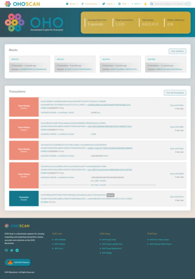 I will build a blockchain explorer for you