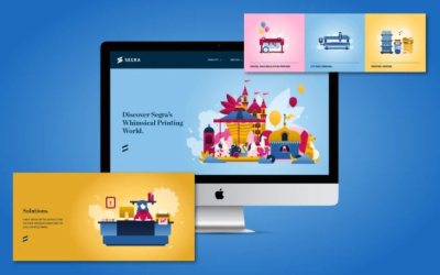 I will create illustrated banners and icons for web use