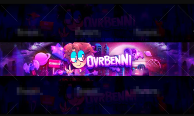 I will design a cartoon banner for your youtube