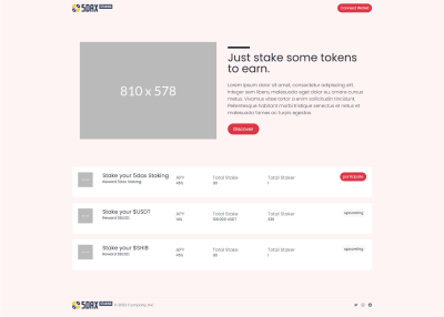 I will develop web3 staking portal for your evm chain