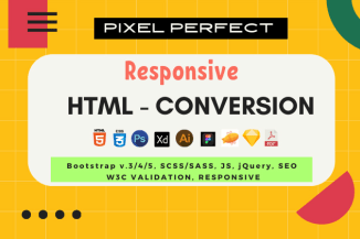 I will convert PSD to HTML, xd to html, figma to HTML, pdf to HTML, sketch, website