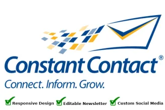 I will do constant contact email template just 24 hrs
