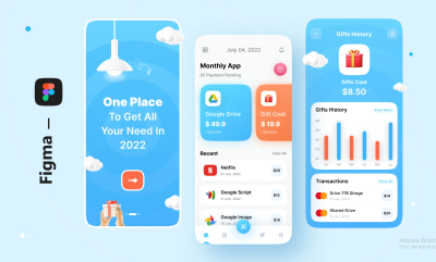 I will design mobile app UI in figma