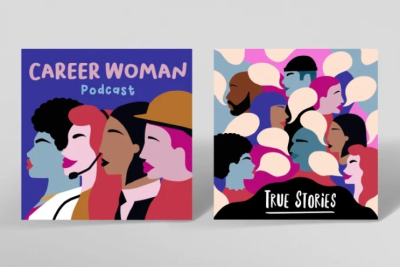 I will illustrate your cover podcast art in a unique way