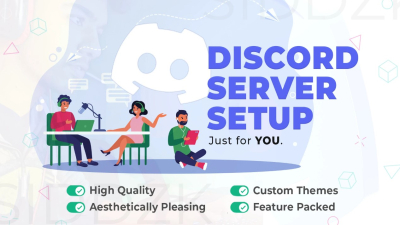 I will create a professional discord server setup for you