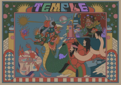 I will vintage japan pop culture illustration clothing band album