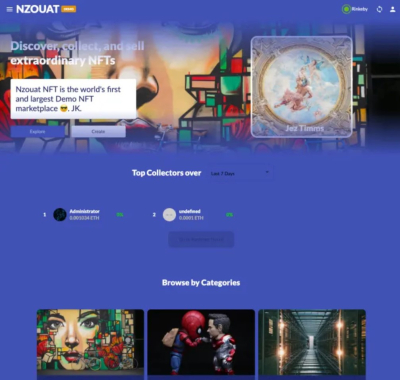I will sell my fully working opensea clone nft marketplace